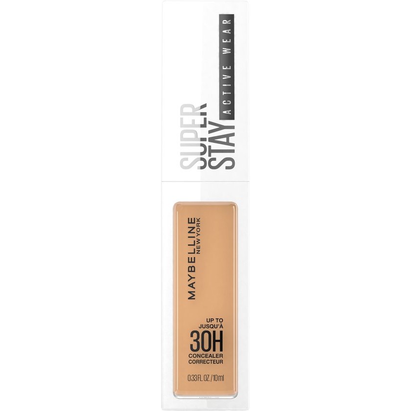 Maybelline New York – SuperStay 30H Active Wear Concealer – 30 Honey – Langhoudende Volledig Dekkende Concealer met Matte Finish – 10 ml