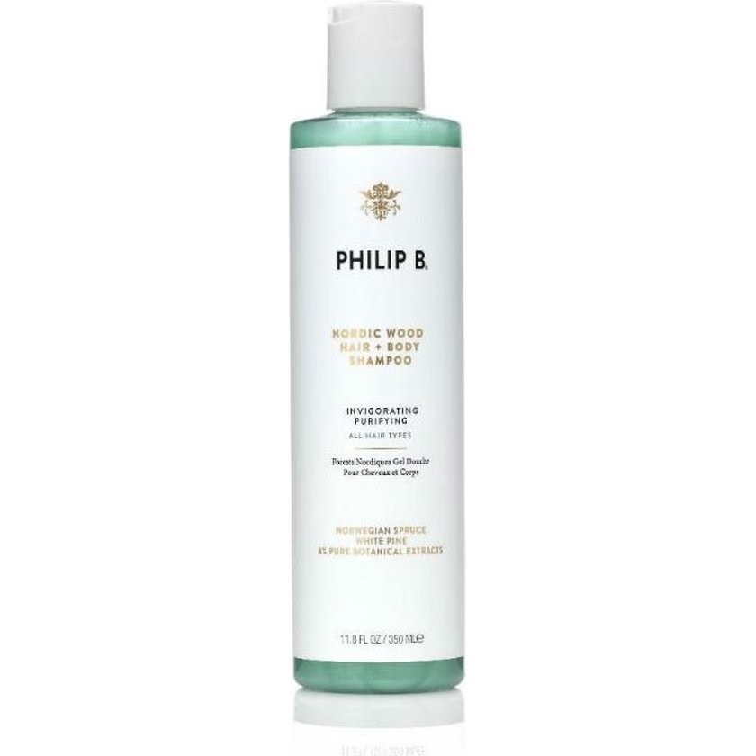 Philip B Bath  Body Nordic Wood Hair  Body Shampoo Gel Alle Haartypen 350ml