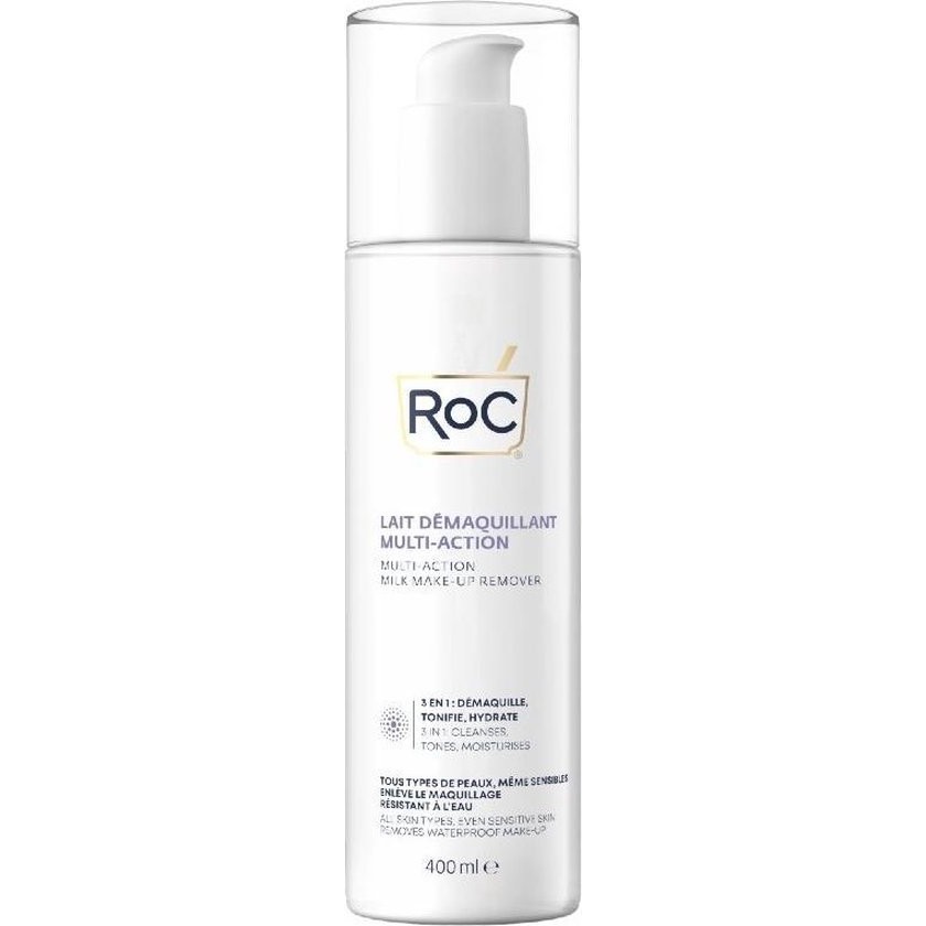 Multi-action Make-up Remover Milk 3-in-1 By Roc 400 Ml