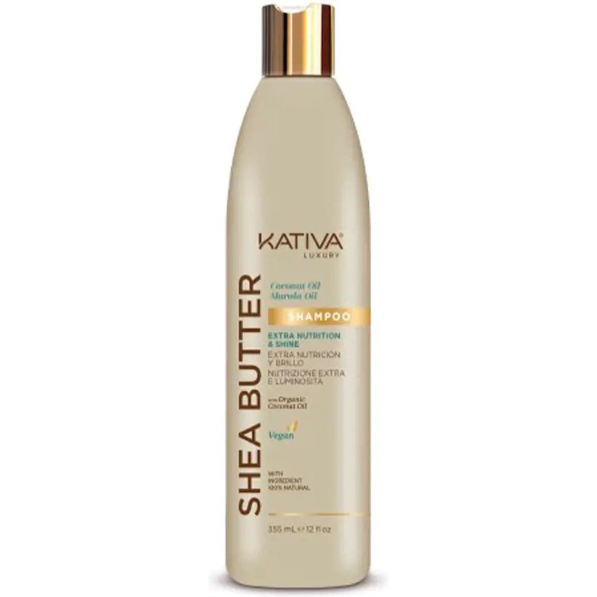 Shampoo Kativa Marula Shea Boter Kokosolie (355 ml)
