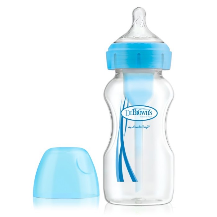 Dr  Browns Baby Bottle Wide Mouth Pp Blue 240ml 1u