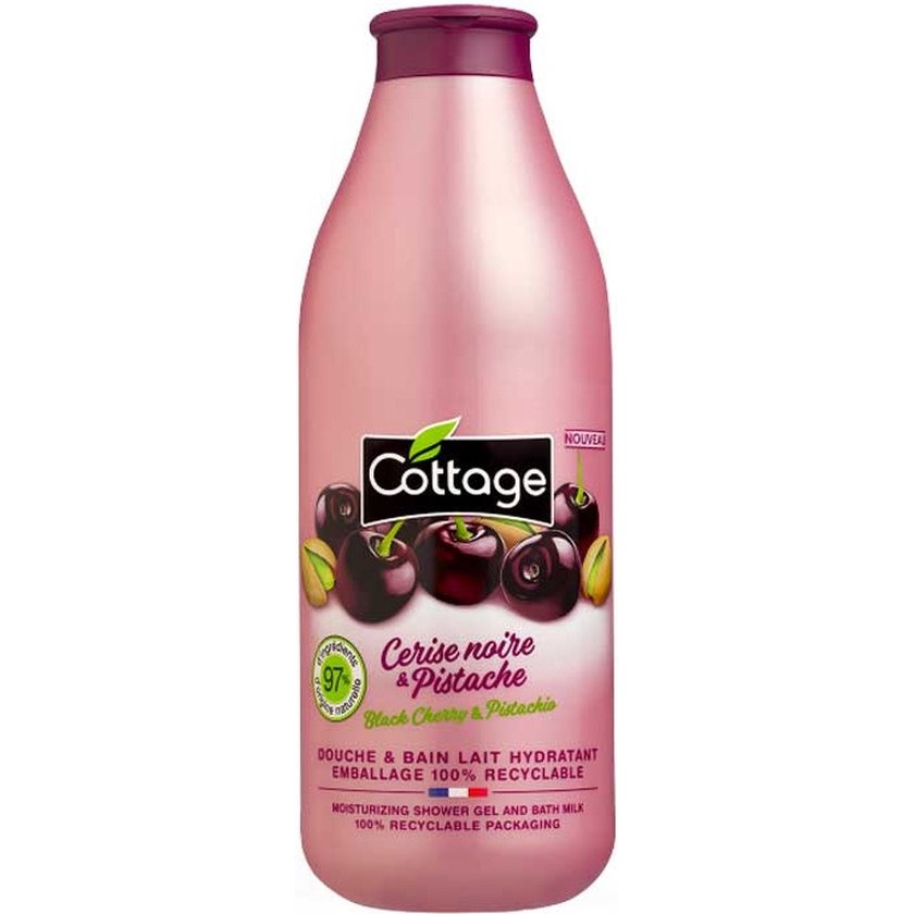 Cottage Hidratante Gel De Ducha Cremoso Cereza Negra y Pistacho 750ml