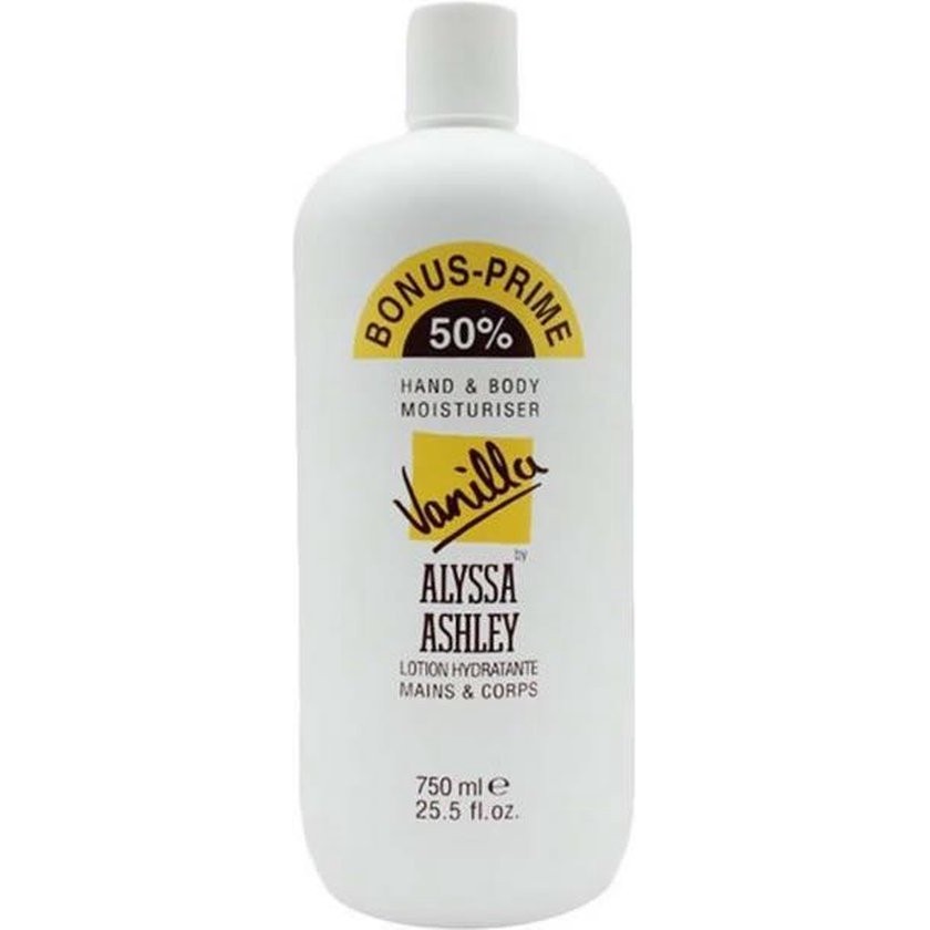 Vanilla Hand And Body Moisturiser By Alyssa Ashley 750 Ml