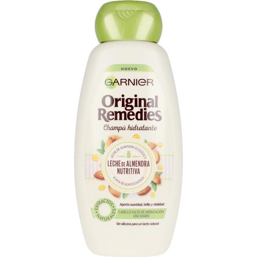 Shampoo ORIGINAL REMEDIES leche de almendras Garnier (300 ml)