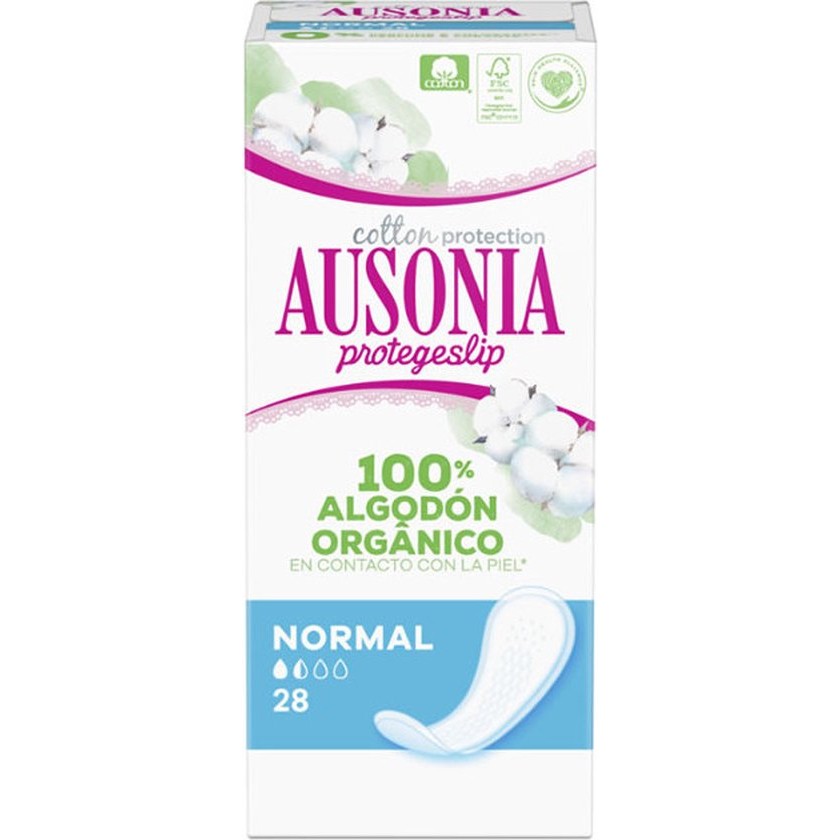 Ausonia Protegeslip Organic Pantyliners 28 Units