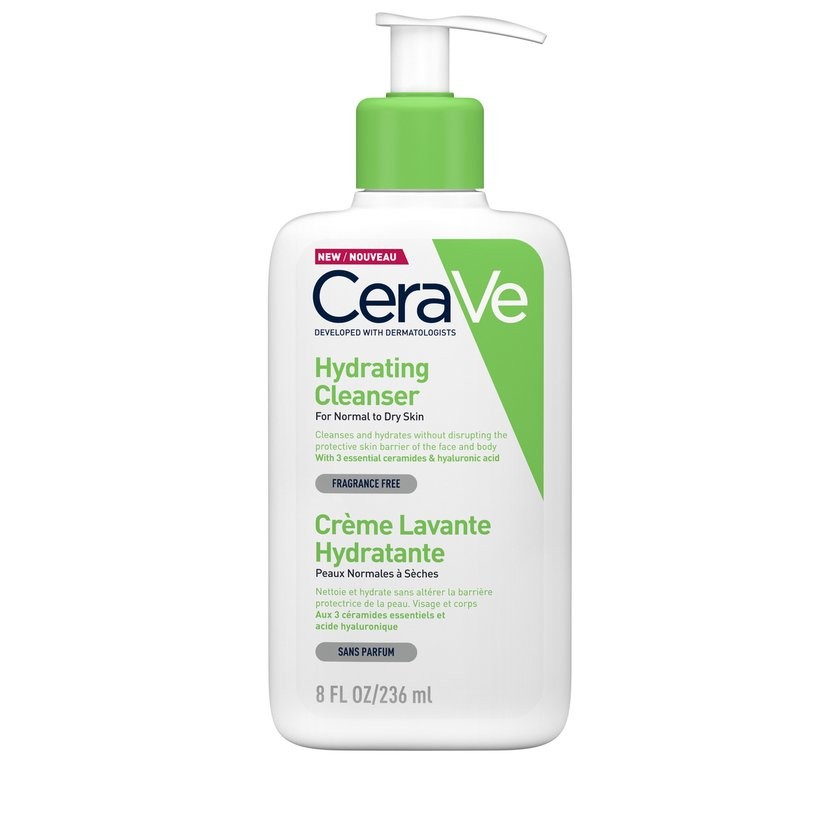 CeraVe Hydraterende Reinigingscrème – voor een normale tot droge huid – 236ml