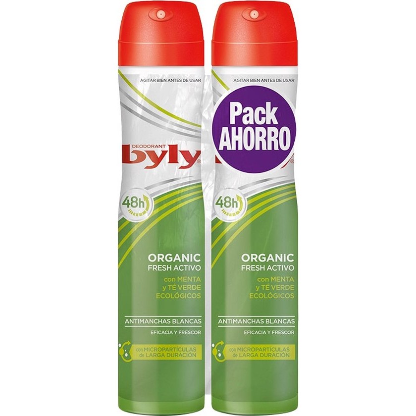 Byly Organic Extra Fresh Deodorant Spray 2x200ml