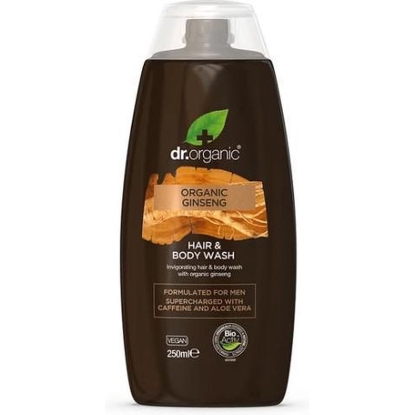 Dr. Organic Ginseng Hair & Body Wash 250ml