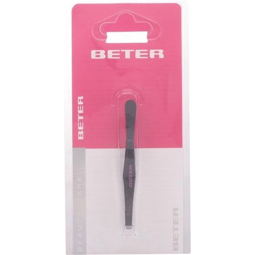 Beter – TWEEZERS with straight tip black steel 1 pz