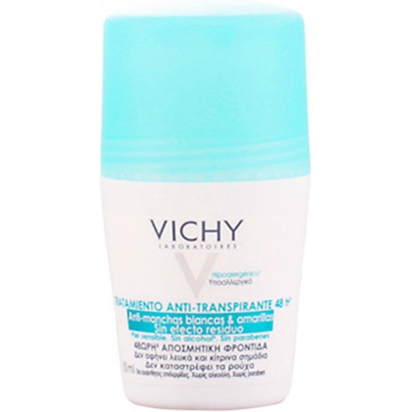 Vichy Anti-Transpiratie Deodorant 48u Tegen Witte en Gele Vlekken – Roller 50ml