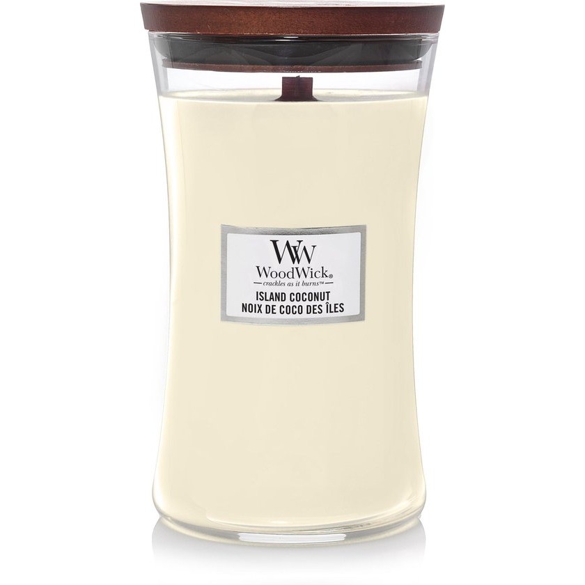 WoodWick Hourglass Large Geurkaars – Island Coconut