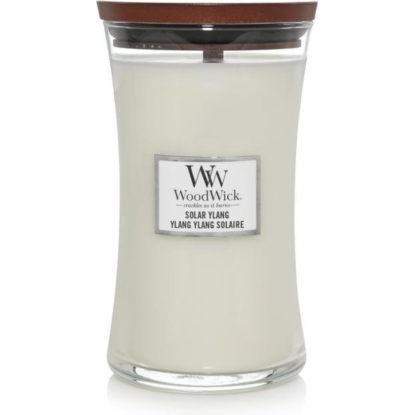 WoodWick Hourglass Large Geurkaars – Solar Ylang