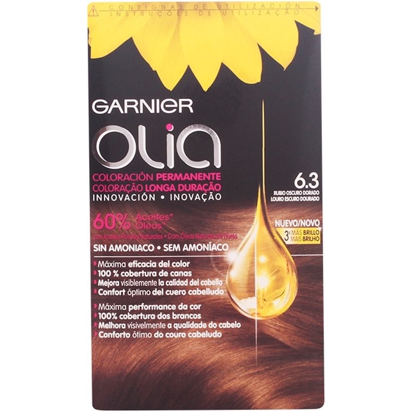 Olia Permanent Color By Garnier #6.3-rubio-oscuro-dorado-4-pcs