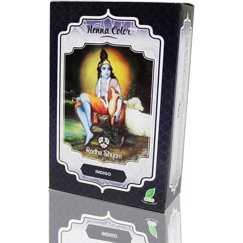 Semi-permanente kleurstof Henna Radhe Shyam Shyam Henna Indigo (100 g)
