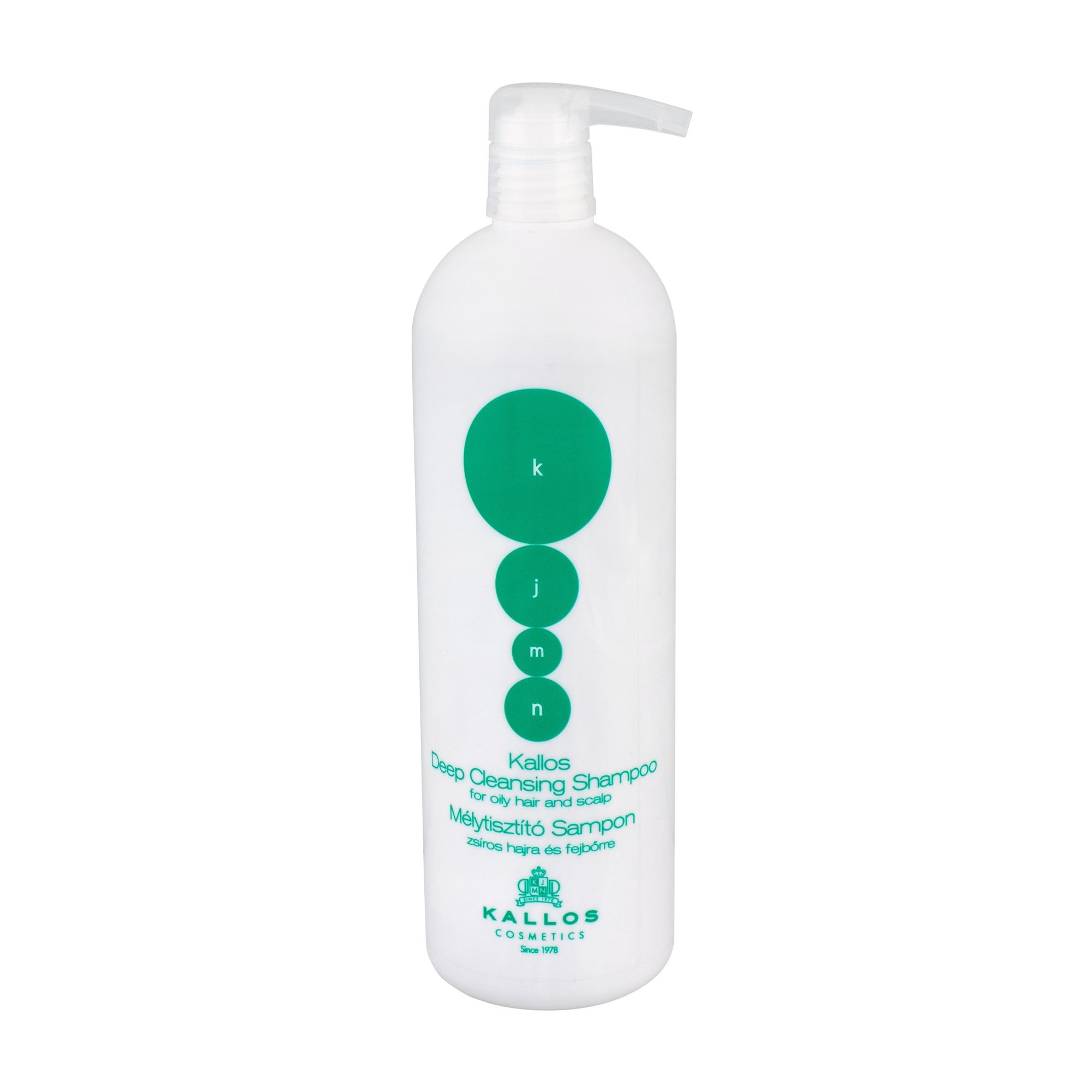 Kallos KJMN Unisex Professional Shampoo 1000 ml   Champagne  Unisex  Professional  Shampoo  Oily Hair  1000 ml