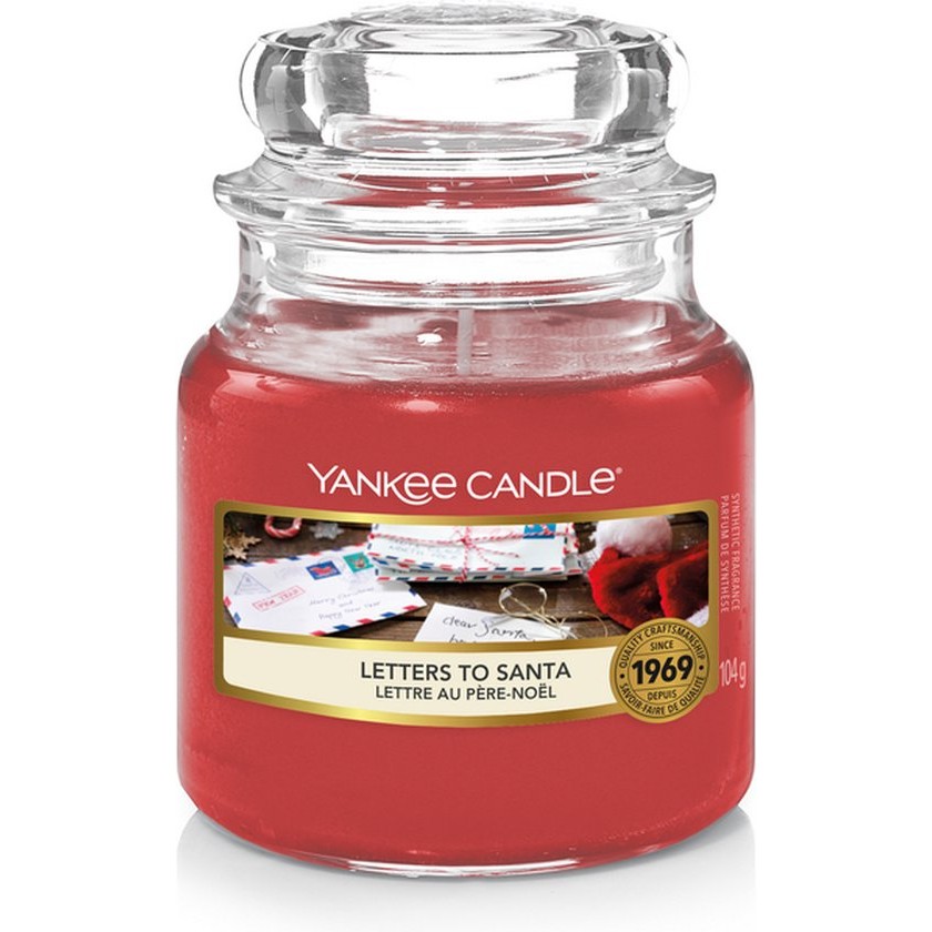 Yankee Candle Geurkaars Small Letters To Santa – 9 cm / ø 6 cm