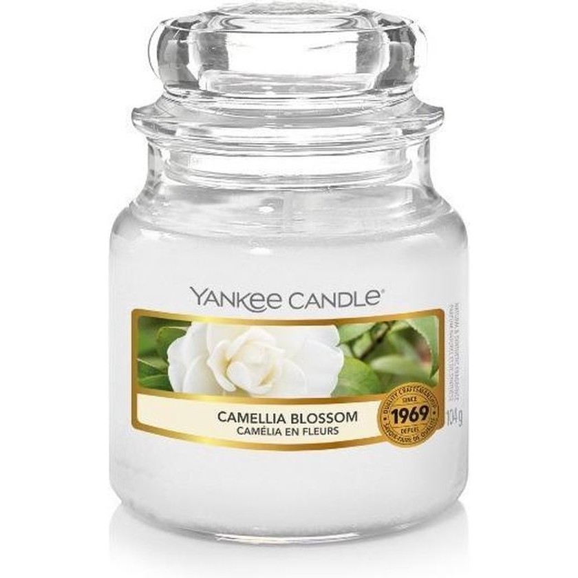 Yankee Candle Geurkaars Small Camellia Blossom – 9 cm / ø 6 cm