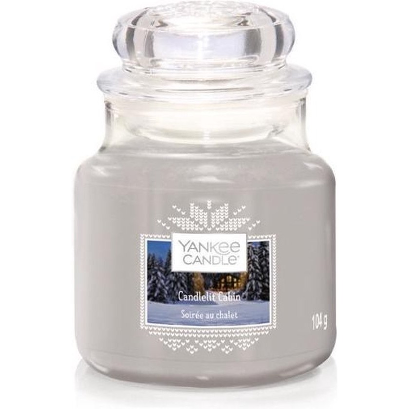 Yankee Candle Geurkaars Small Candlelit Cabin – 9 cm / ø 6 cm