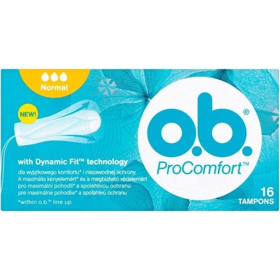 O.B Pro Comfort Normal Tampons 16 Units