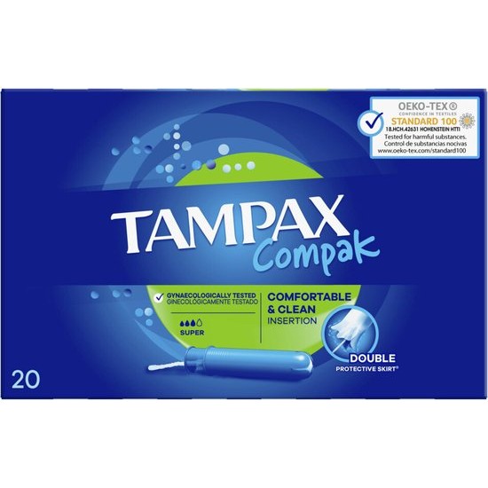Tampax Tampons Compak Super – 20 stuks