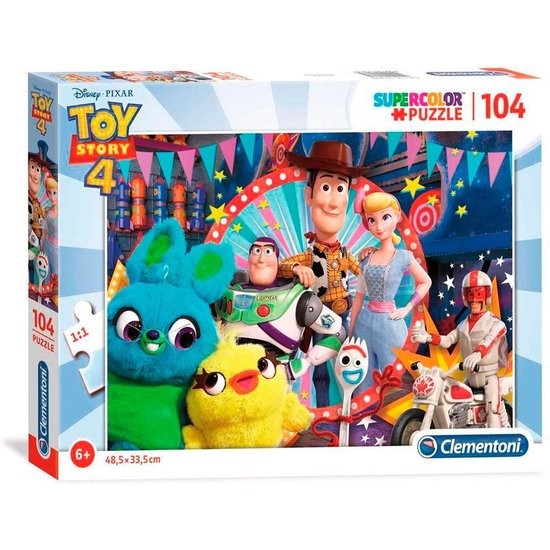 Clementoni Legpuzzel Disney Toy Story 4 Supercolor 104 Stukjes