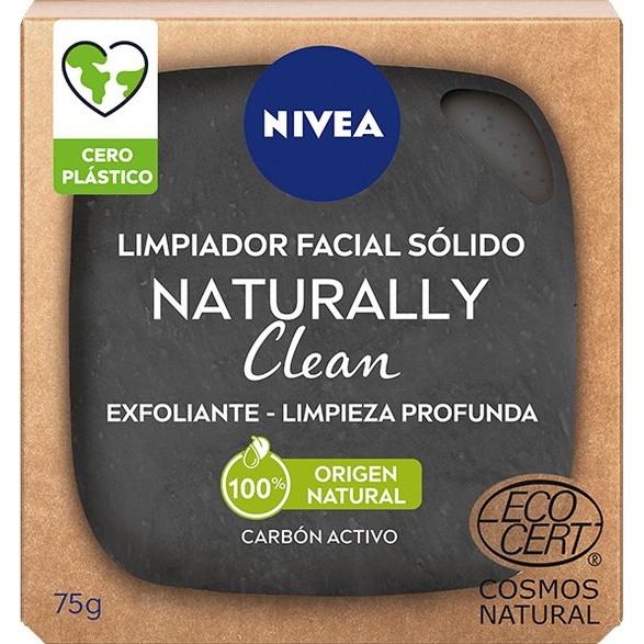 Nivea Naturally Clean Face Bar – Deep Cleansing Scrub