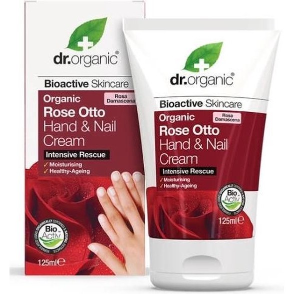 Dr. Organic Rose Otto Hand &Nail crème 125ml
