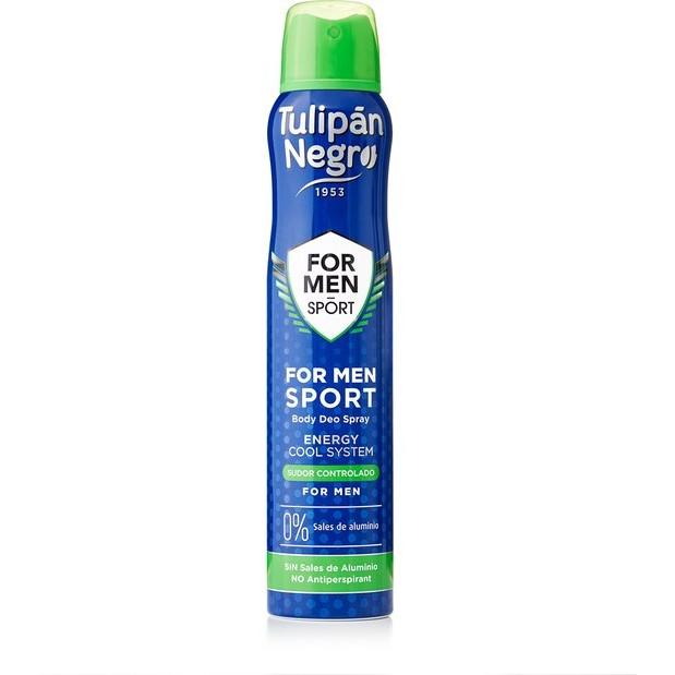 Deodorant Spray For Men Sport – Tulipán Negro – 2 stuks- Aanbieding – (200 ml)