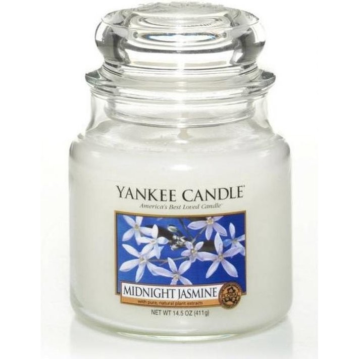 Yankee Candle Medium Jar Geurkaars – Midnight Jasmine