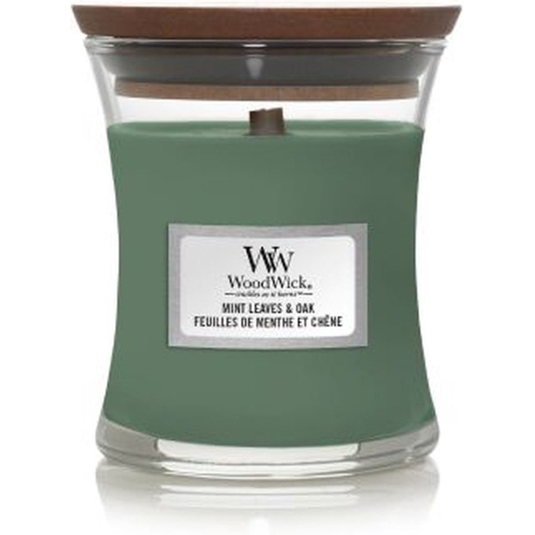 WoodWick – Mint Leaves & Oak Mini Candle