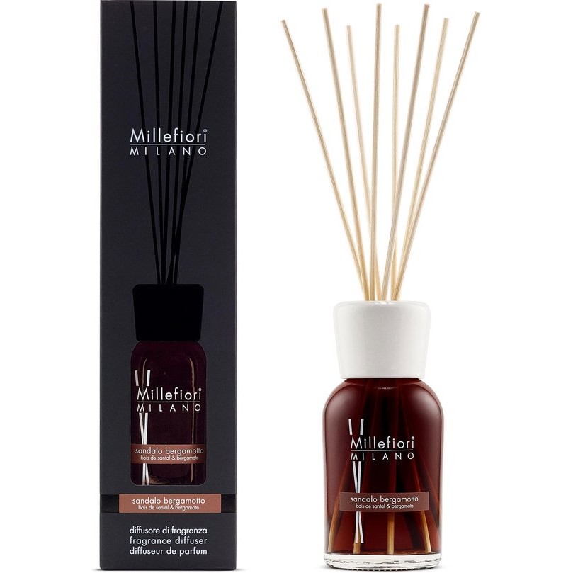 Millefiori Milano Geurstokjes 100 ml – Sandalo Bergamotto