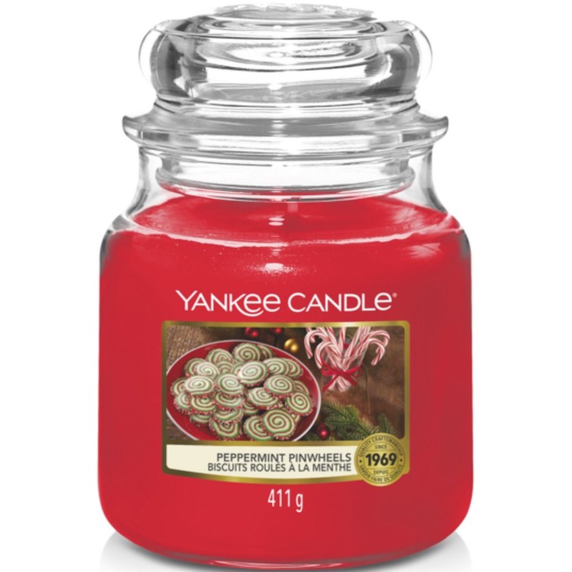 Yankee Candle Peppermint Pinwheels Medium Jar
