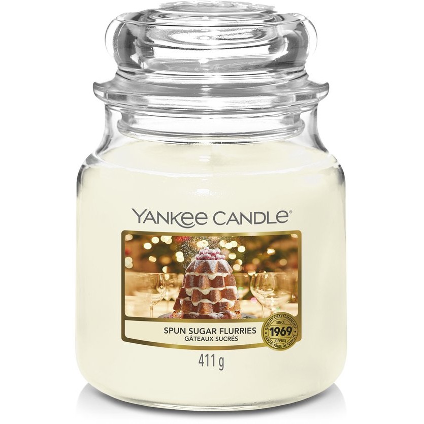 Yankee Candle Spun Sugar Flurries Medium Jar