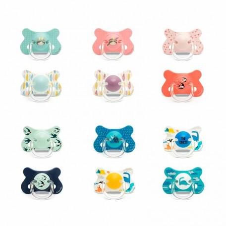 Suavinex Pack Of 2 Fusion Silicone Pacifiers With Anatomical Teat +18m