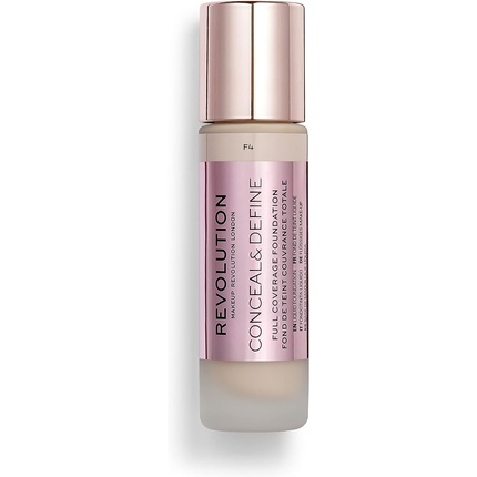 Revolution Make Up Conceal y Define Full Coverage Foundation F4 23ml