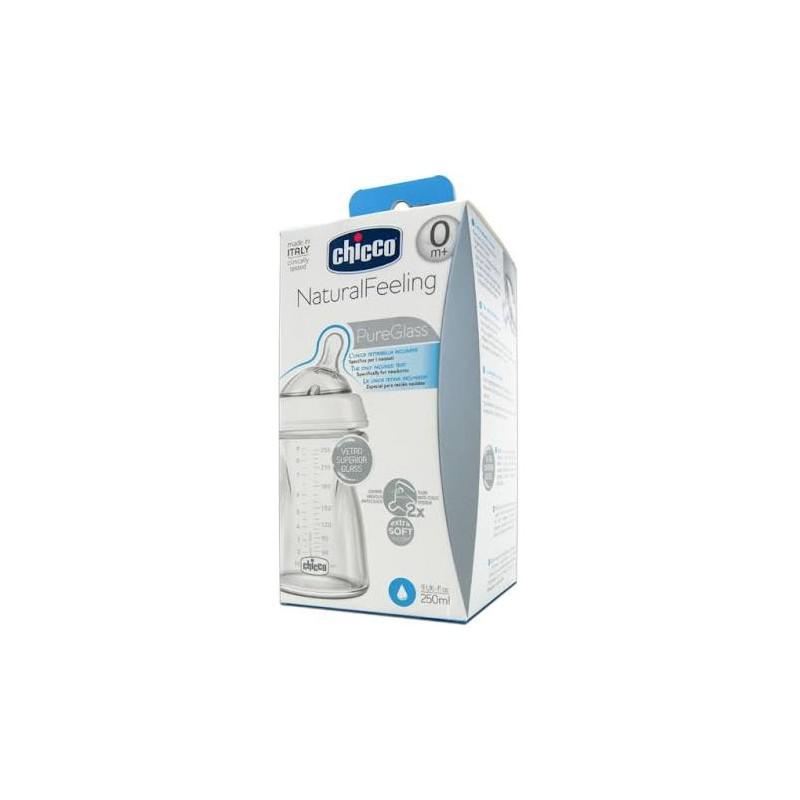 Chicco Natural Feeling Crystal T Silicone Bottle 250ml
