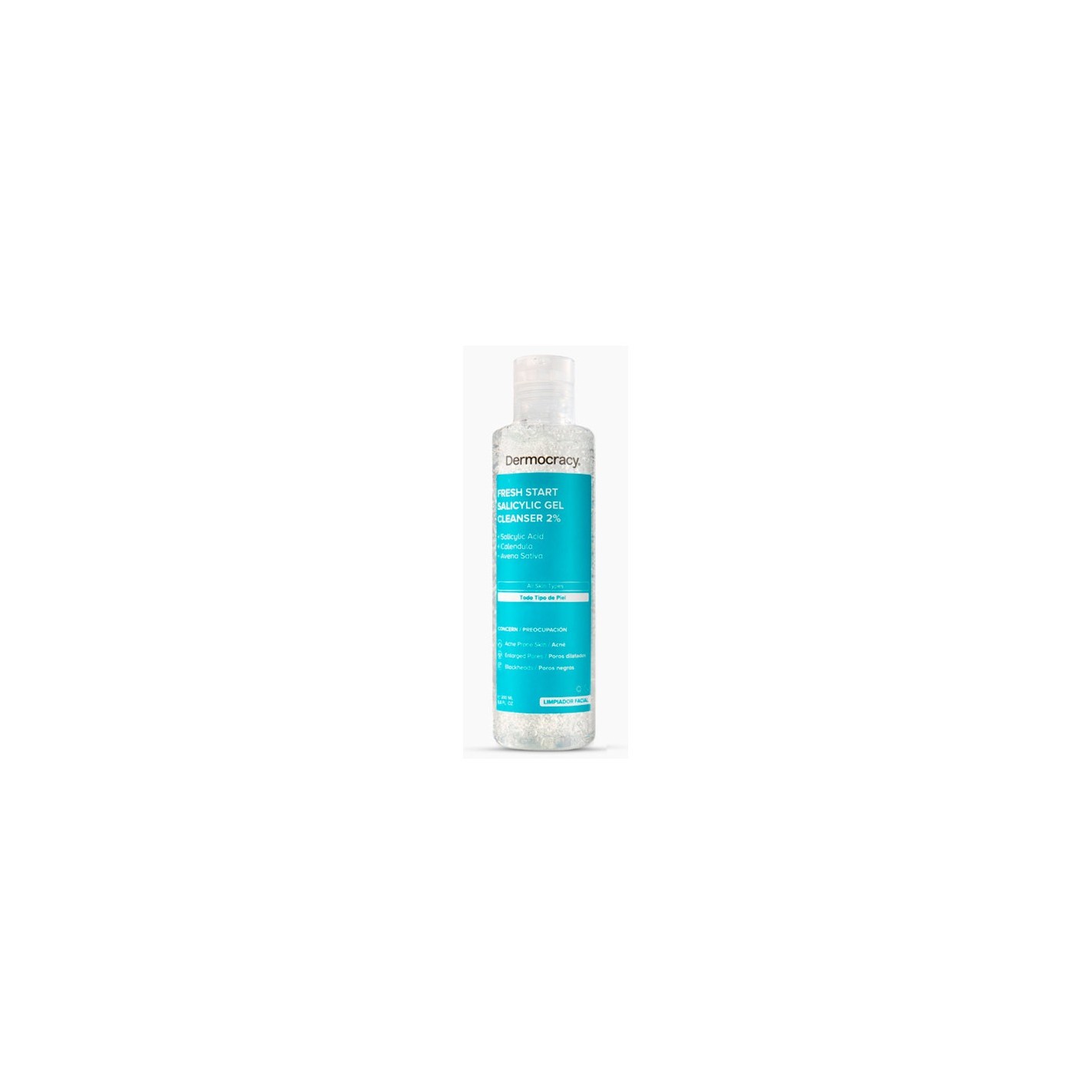 Dermocracy 2 [ácido Salicílico] Gel Limpiador Desmaquillante 200ml