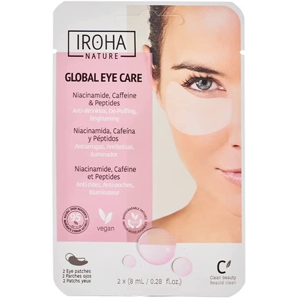 Global Eye Care Niacinamide, Caffeine & Peptides 2 U By Iroha 2 Pcs